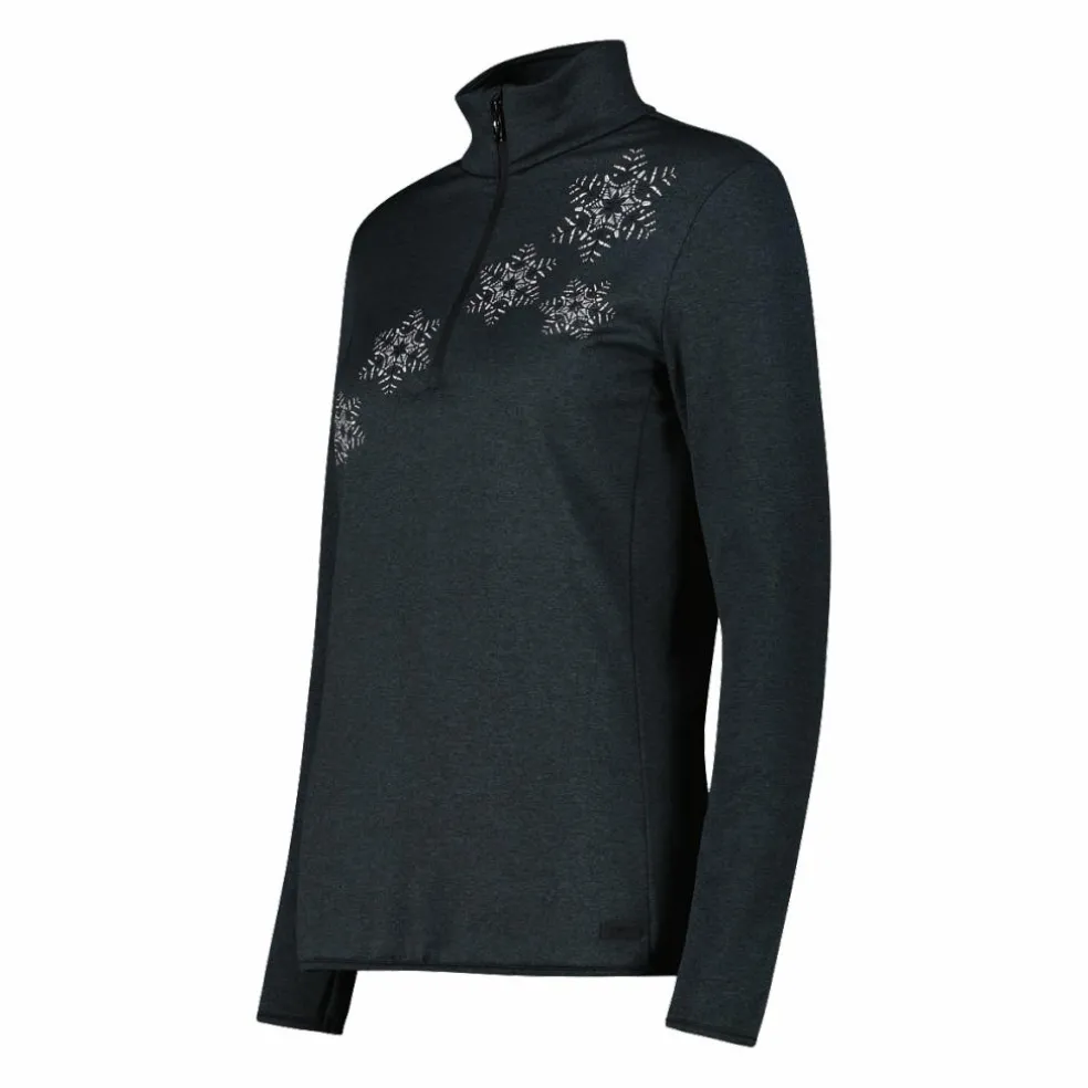 Pile mezza zip Softech melange da donna