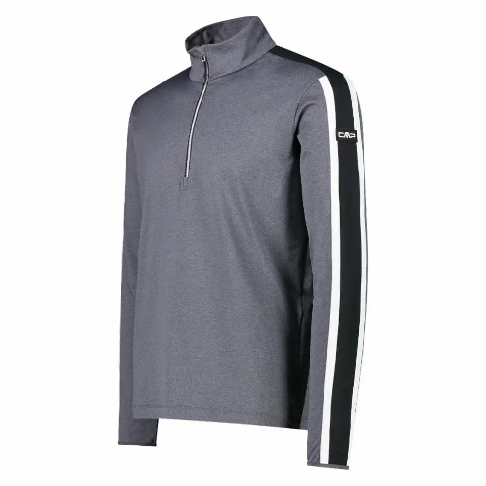 Pile mezza zip Softech Melange da uomo