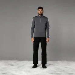 Pile mezza zip Softech Melange da uomo
