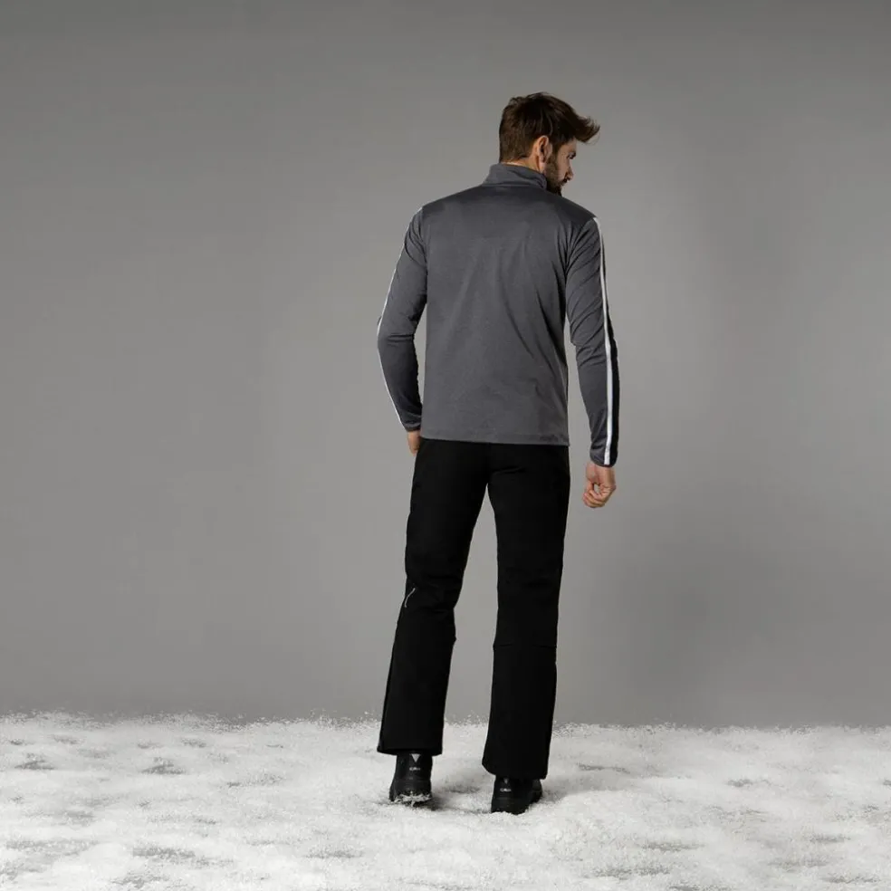 Pile mezza zip Softech Melange da uomo