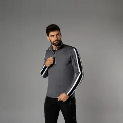 Pile mezza zip Softech Melange da uomo