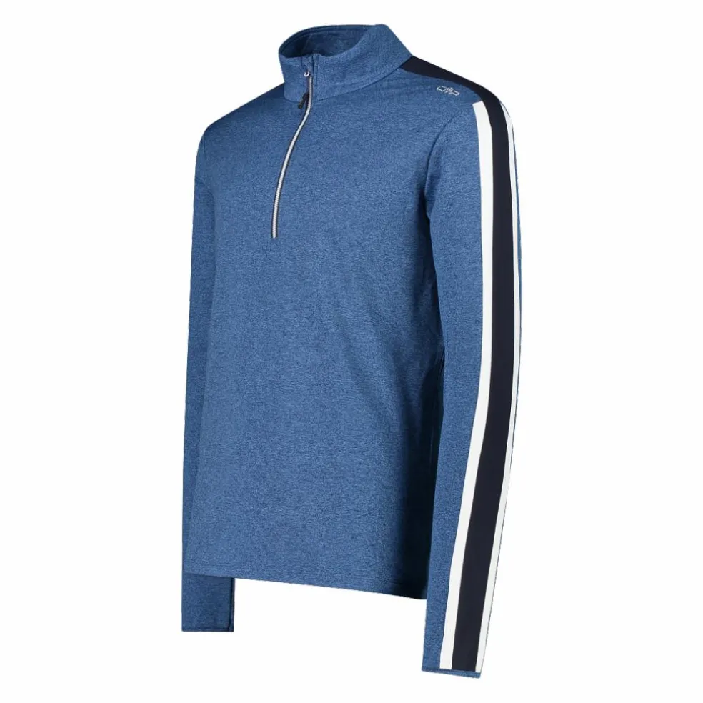 Pile mezza zip Softech Melange da uomo