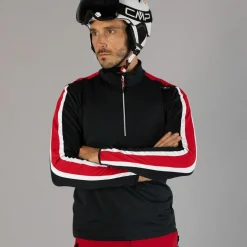 Pile mezza zip Softech Melange da uomo