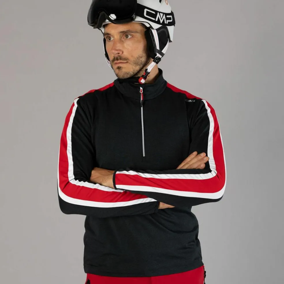 Pile mezza zip Softech Melange da uomo