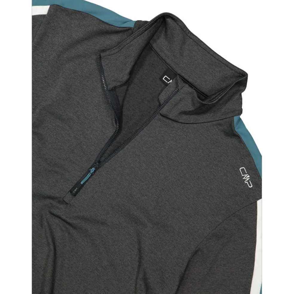 Pile mezza zip Softech Melange da uomo