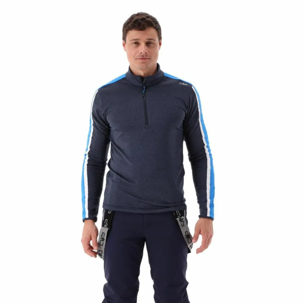 Pile mezza zip Softech Melange da uomo