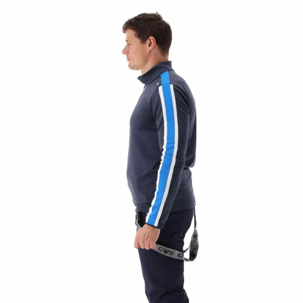 Pile mezza zip Softech Melange da uomo