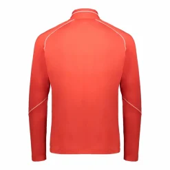 Pile mezza zip Softech uomo con cuciture a vista