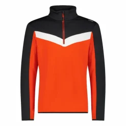 Pile mezza zip Stretch Performance da uomo in block color