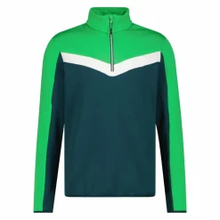 Pile mezza zip Stretch Performance da uomo in block color
