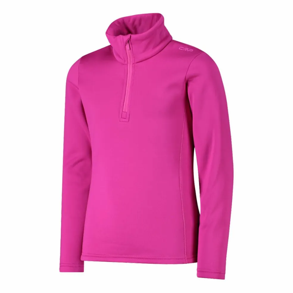 Pile mezza zip Stretch Performance da bambina