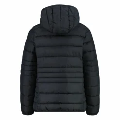 Piumino da bambina con cappuccio taffeta