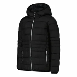 Piumino da bambina con cappuccio taffeta