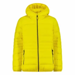 Piumino da bambina con cappuccio taffeta