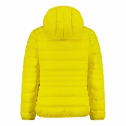 Piumino da bambina con cappuccio taffeta