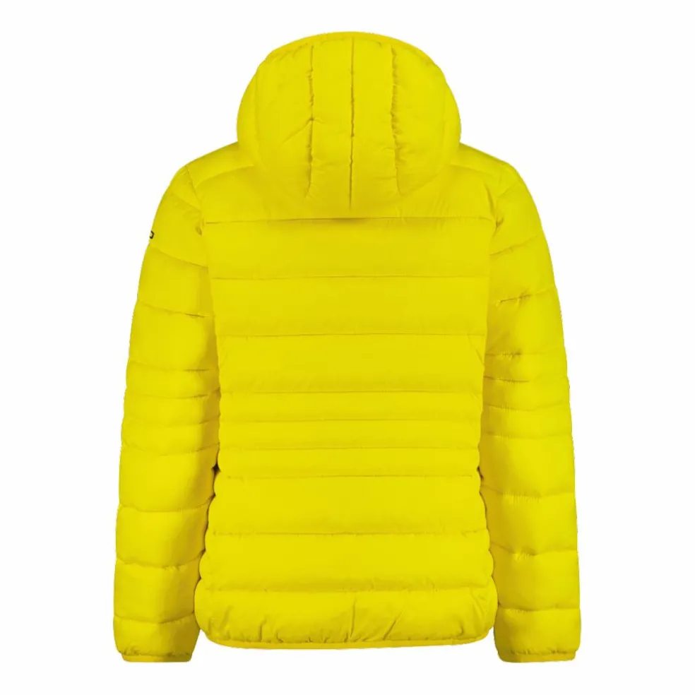 Piumino da bambina con cappuccio taffeta