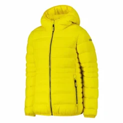 Piumino da bambina con cappuccio taffeta