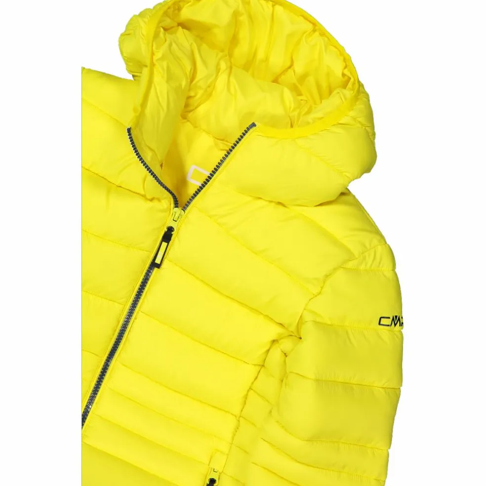 Piumino da bambina con cappuccio taffeta