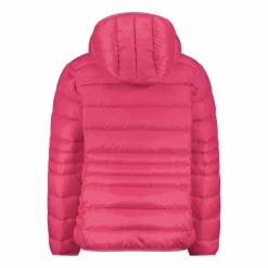Piumino da bambina con cappuccio taffeta