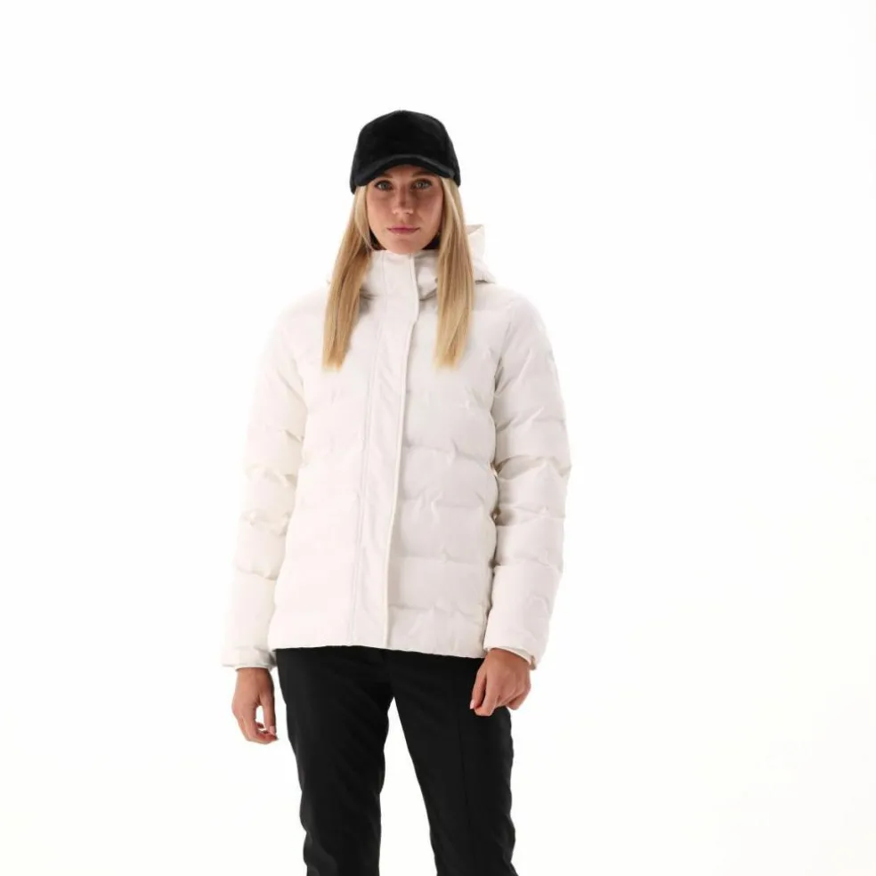 Piumino imbottito da donna con cappuccio