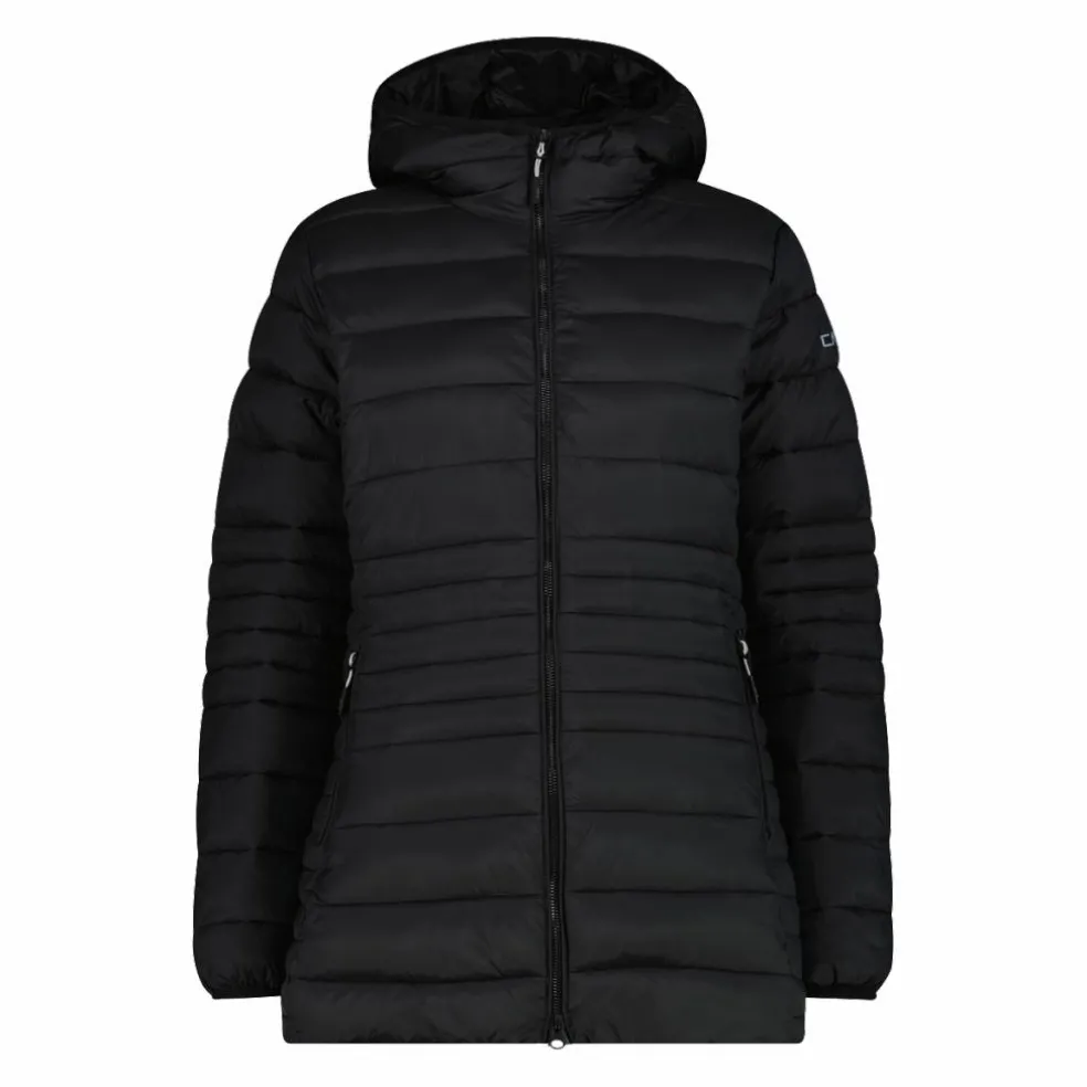 Piumino lungo Sorona® Aura tinta unita da donna