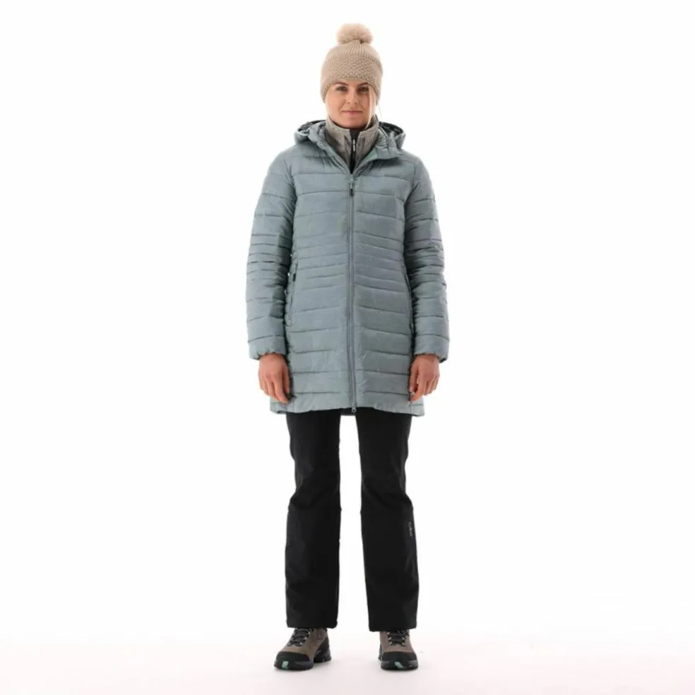 Piumino lungo Sorona® Aura melange da donna