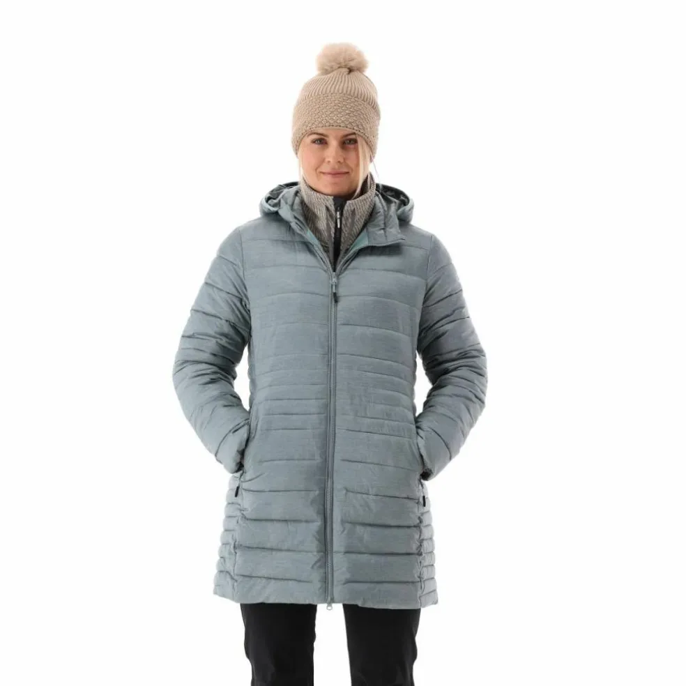 Piumino lungo Sorona® Aura melange da donna
