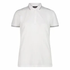 Polo da donna in mèlange elasticizzato