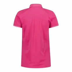 Polo da donna in mèlange elasticizzato
