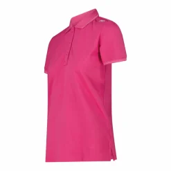 Polo da donna in mèlange elasticizzato
