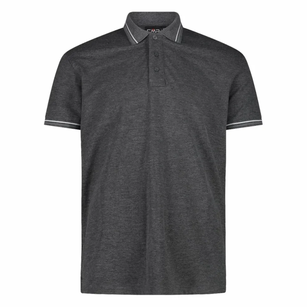 Polo da uomo in poliestere elasticizzato