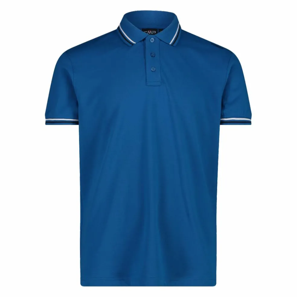 Polo da uomo in poliestere elasticizzato