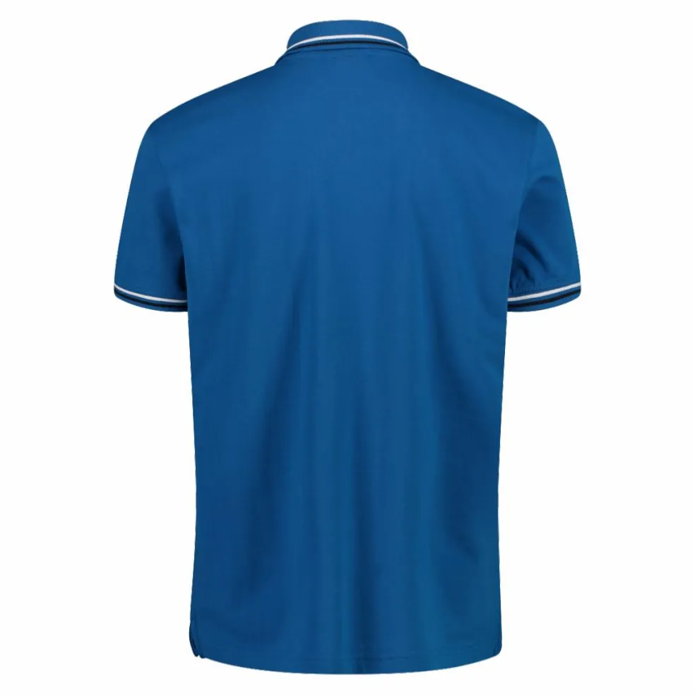 Polo da uomo in poliestere elasticizzato