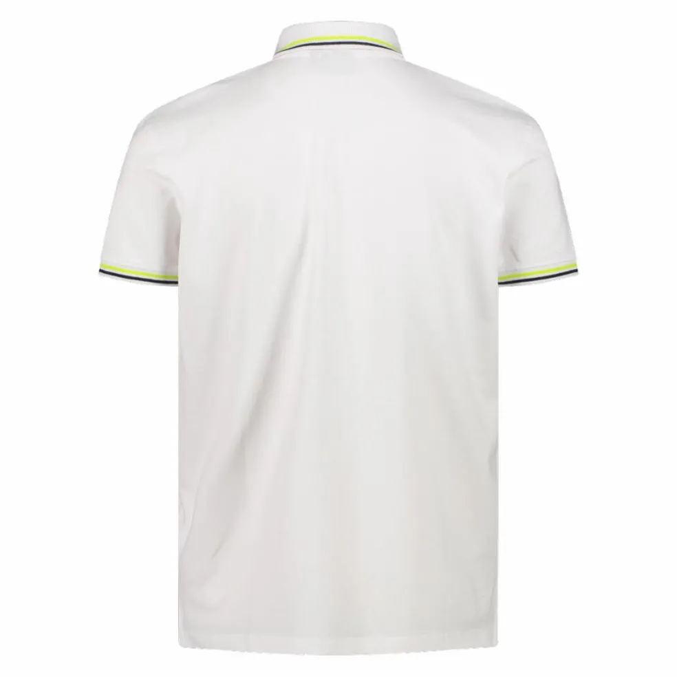Polo da uomo in poliestere elasticizzato