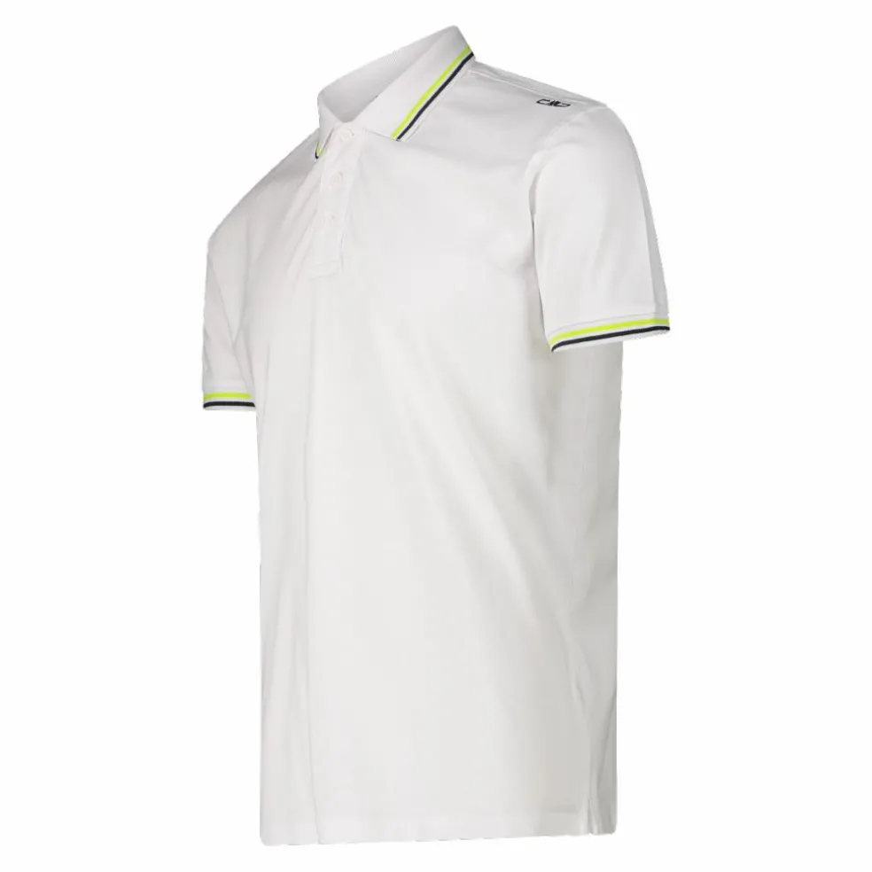 Polo da uomo in poliestere elasticizzato