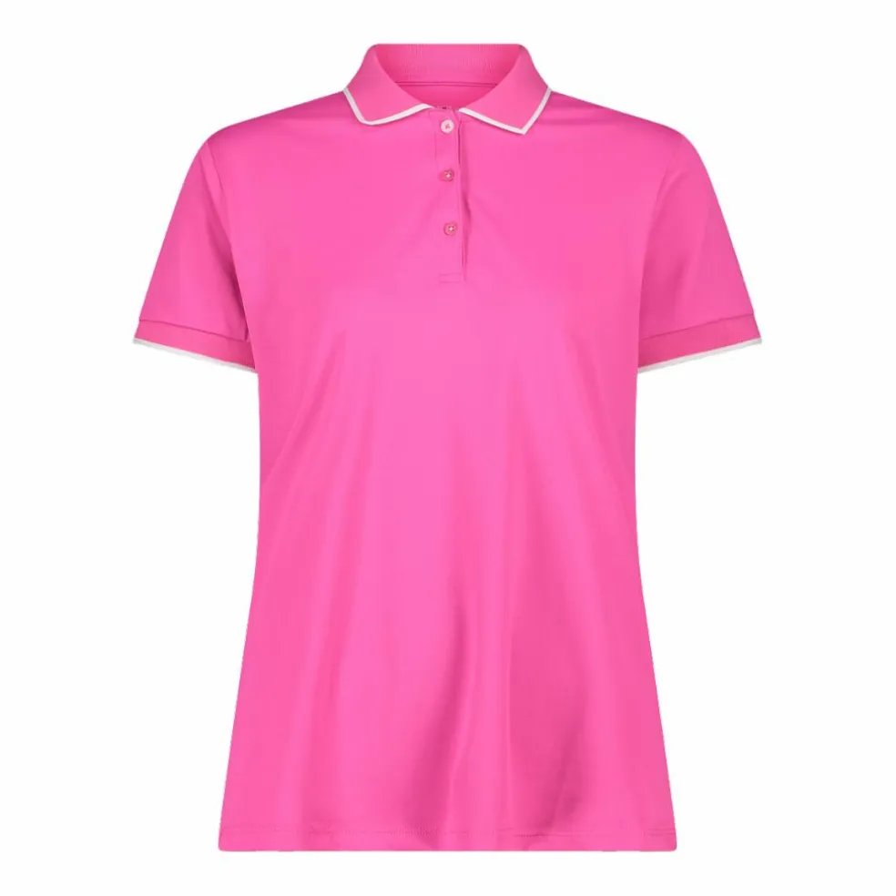Polo donna in stretch piquet