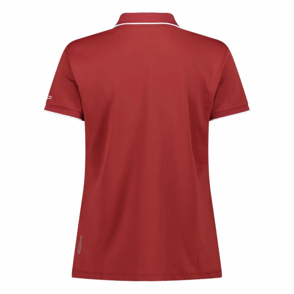 Polo donna in stretch piquet
