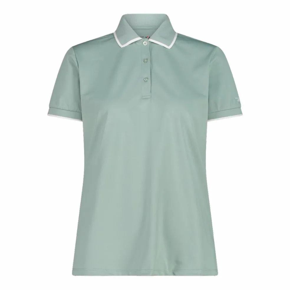 Polo donna in stretch piquet