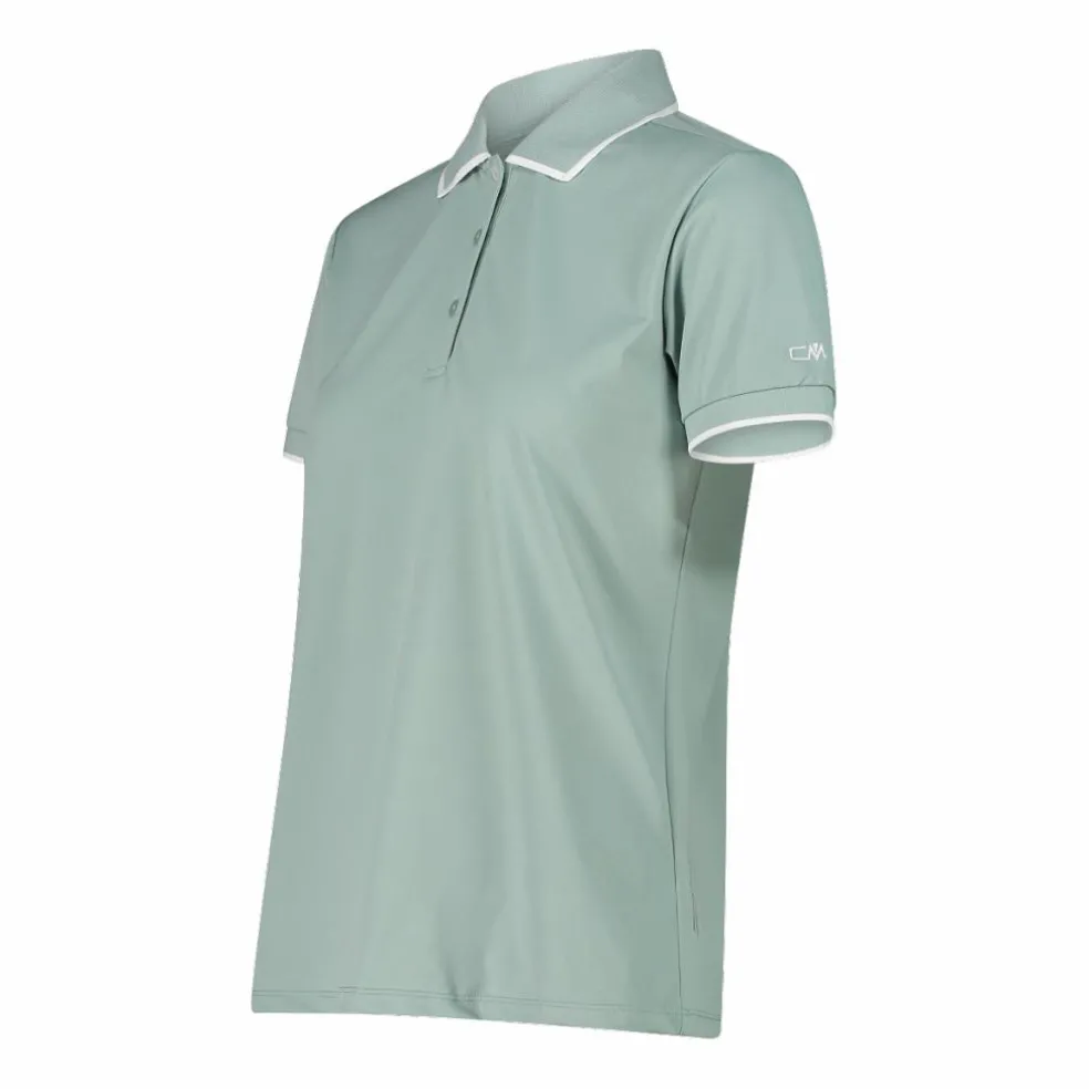 Polo donna in stretch piquet