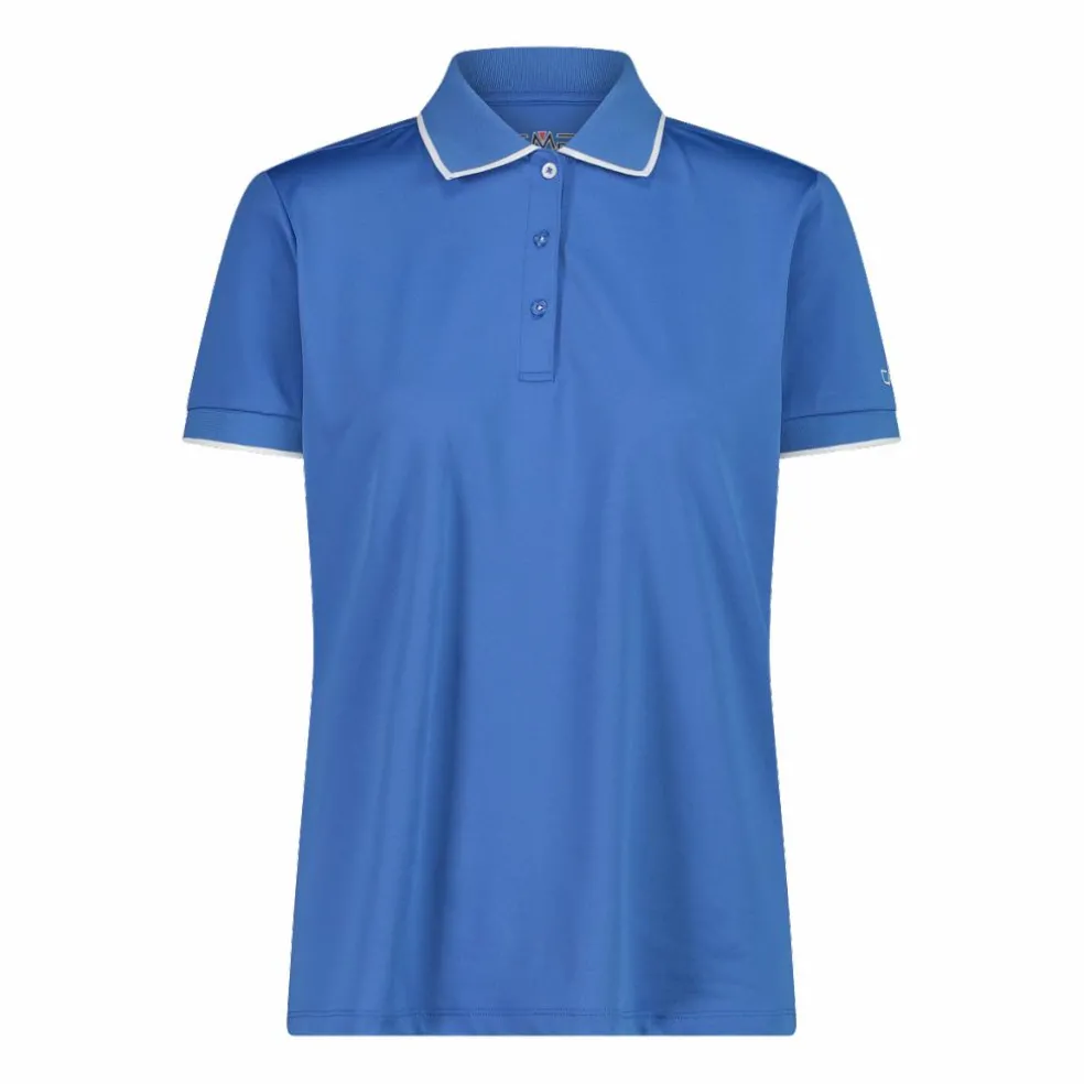 Polo donna in stretch piquet