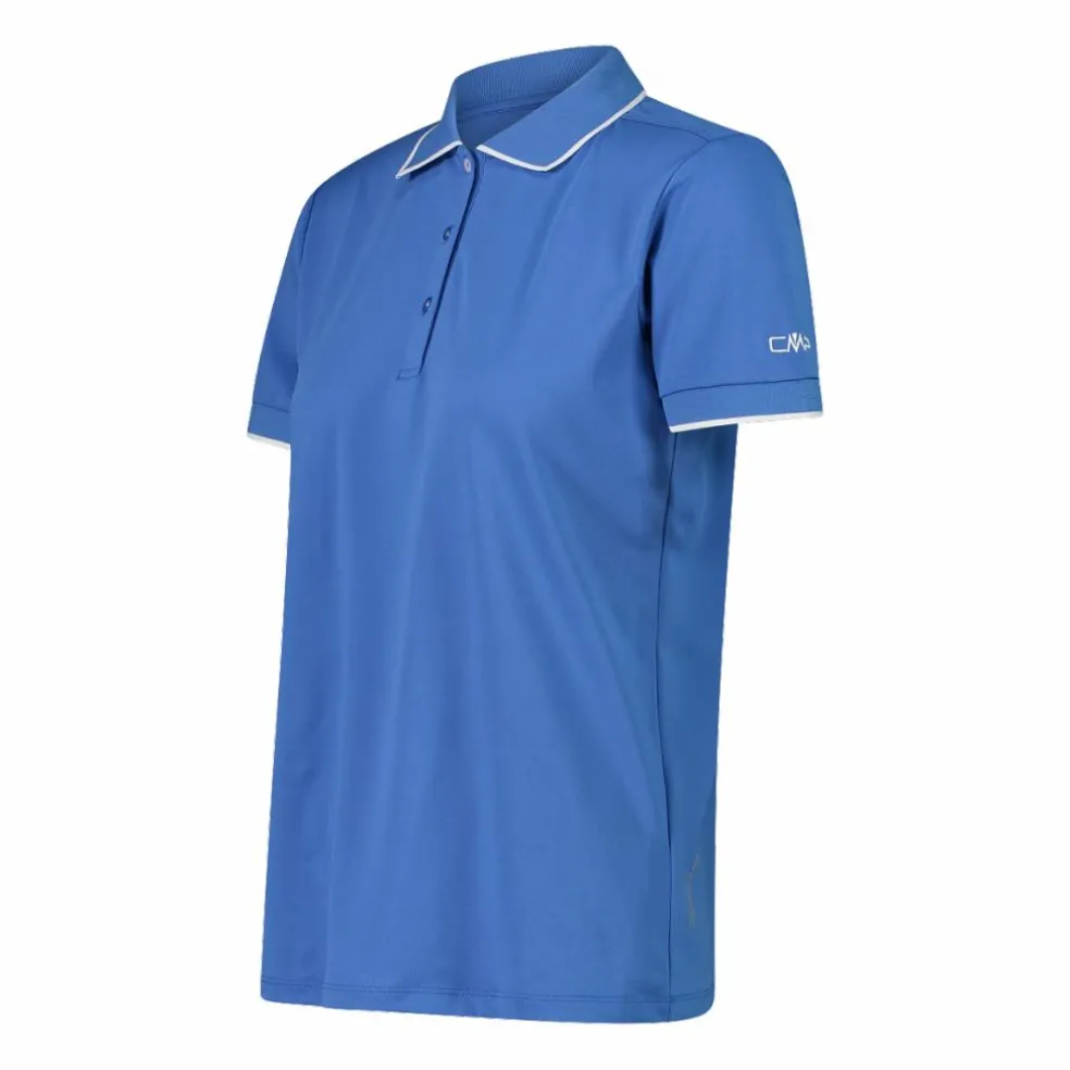 Polo donna in stretch piquet