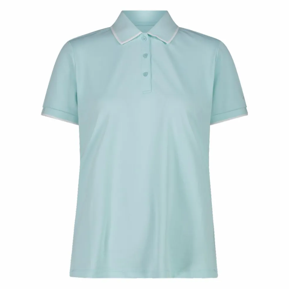 Polo donna in stretch piquet