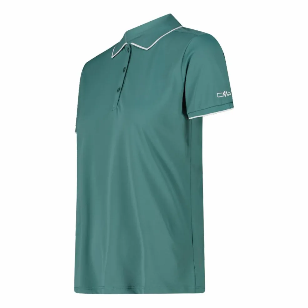 Polo donna in stretch piquet