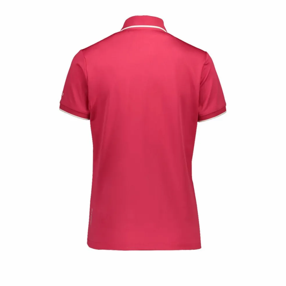 Polo donna in stretch piquet