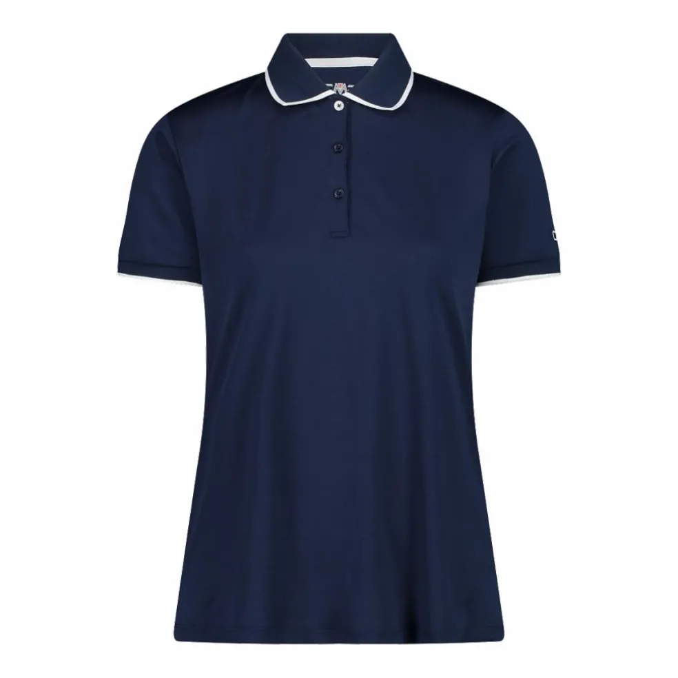 Polo donna in stretch piquet
