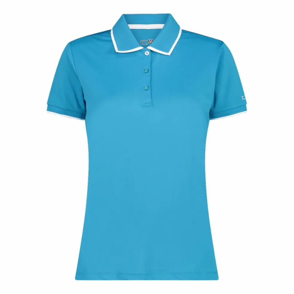 Polo donna in stretch piquet