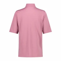 Polo in piquet stretch tinta unita da donna