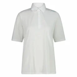 Polo in piquet stretch tinta unita da donna
