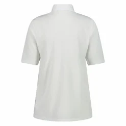 Polo in piquet stretch tinta unita da donna