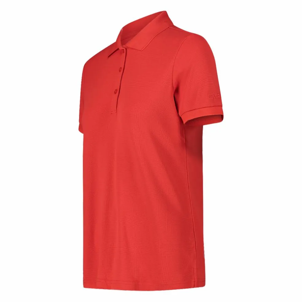 Polo piquet tinta unita donna in tactel